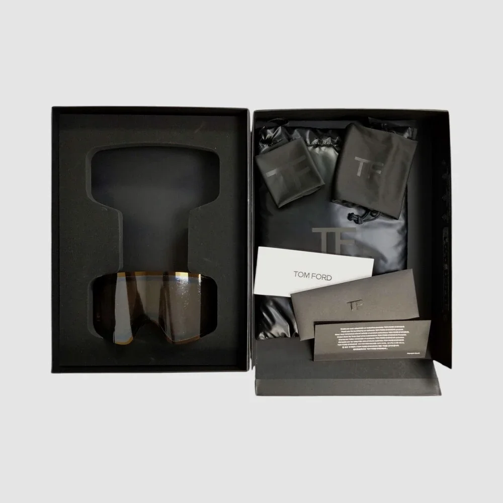 Tom Ford Photochromatic Brown Bronze Shield Interchangeable Ski Goggle Lens - Picture 2 of 10